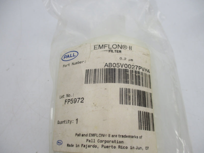 PALL AB05V0027PVH4 NSMP
