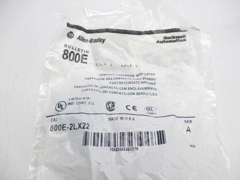ALLEN BRADLEY 800E-2LX22 SER. A NSMP