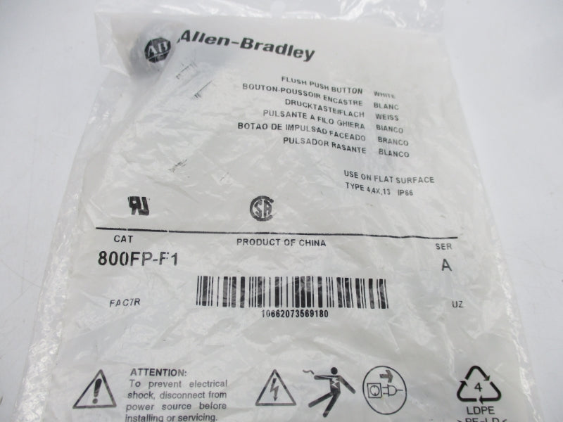 ALLEN BRADLEY 800FP-F1 SER. A NSMP