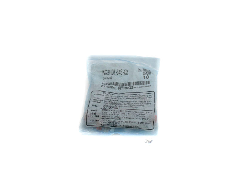 SMC KQ2H07-34S-X2 (PKG OF 10) NSMP