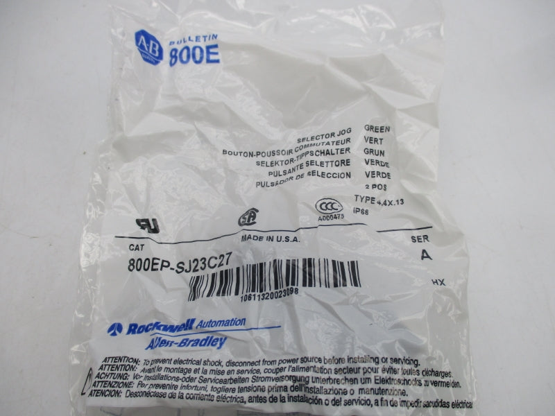 ALLEN BRADLEY 800EP-SJ23C27 SER. A NSMP