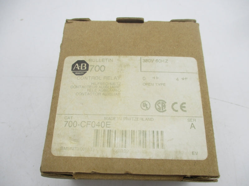 ALLEN BRADLEY 700-CF040E SER. A 380V 25A (BR/WH) NSMP