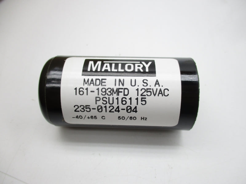 MALLORY 161-193MFD 125VAC NSNP