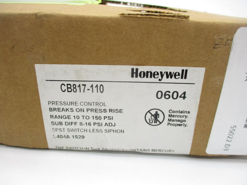 HONEYWELL CB817-110 10-150PSI NSMP