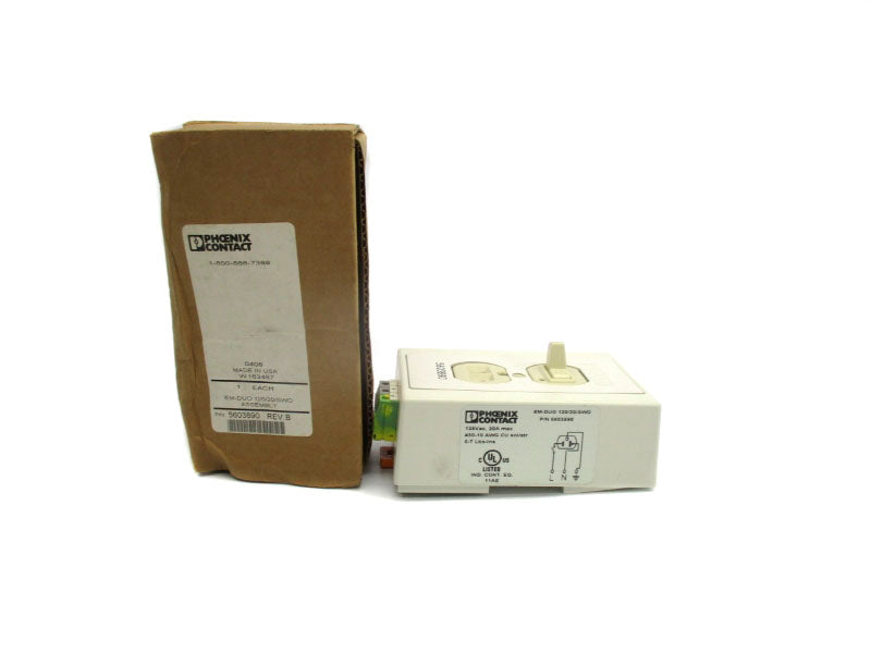 PHOENIX CONTACT EM-DUO-120/20-SWO 5603890 125VAC 20A NSMP