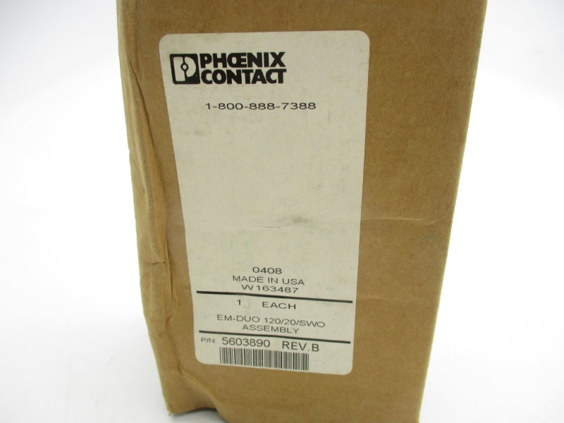 PHOENIX CONTACT EM-DUO-120/20-SWO 5603890 125VAC 20A NSMP