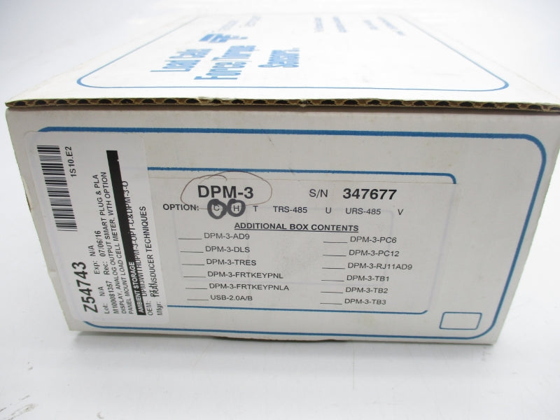 TRANSDUCER TECHNIQUES DPM-3 NSFS