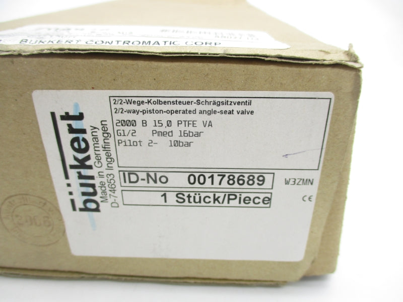 BURKERT 00178689 1/2" NSMP