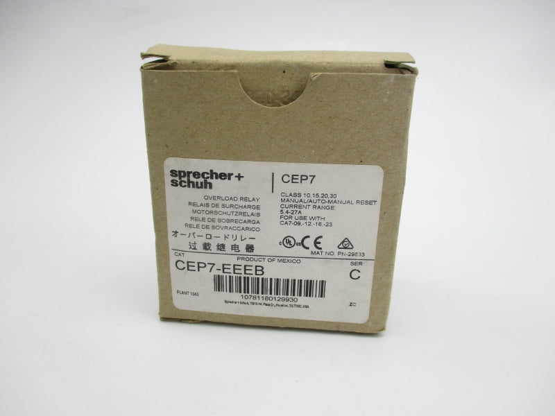 SPRECHER+SCHUH CEP7-EEEB SER. C 600V 5.4-27A NSMP