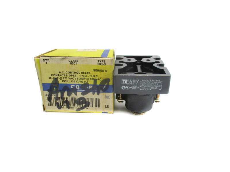 SQUARE D 8501CO3 SER. A 120V 10A NSMP