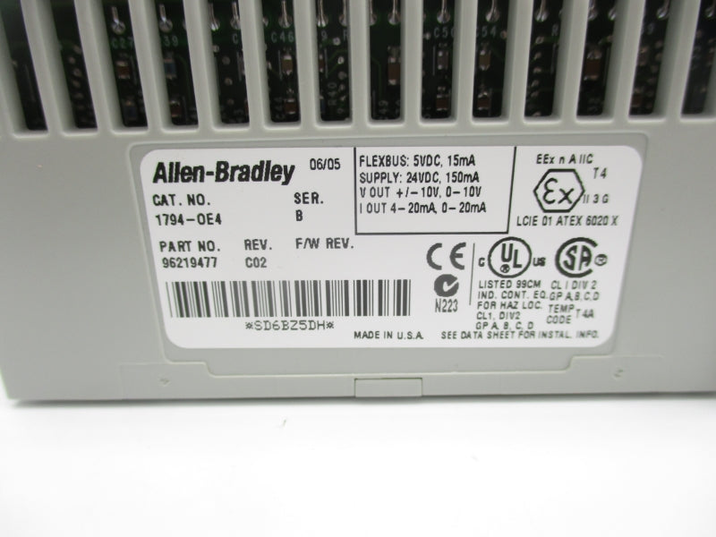 ALLEN BRADLEY 1794-OE4 SER. B 24VDC REV. C02 NSNP