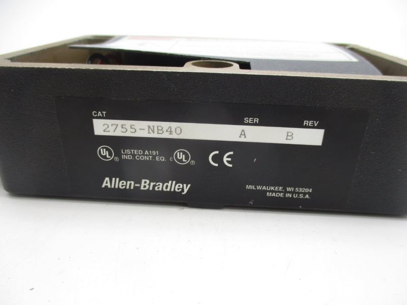 ALLEN BRADLEY 2755-NB40 SER. A (AS PICTURED) NSNP
