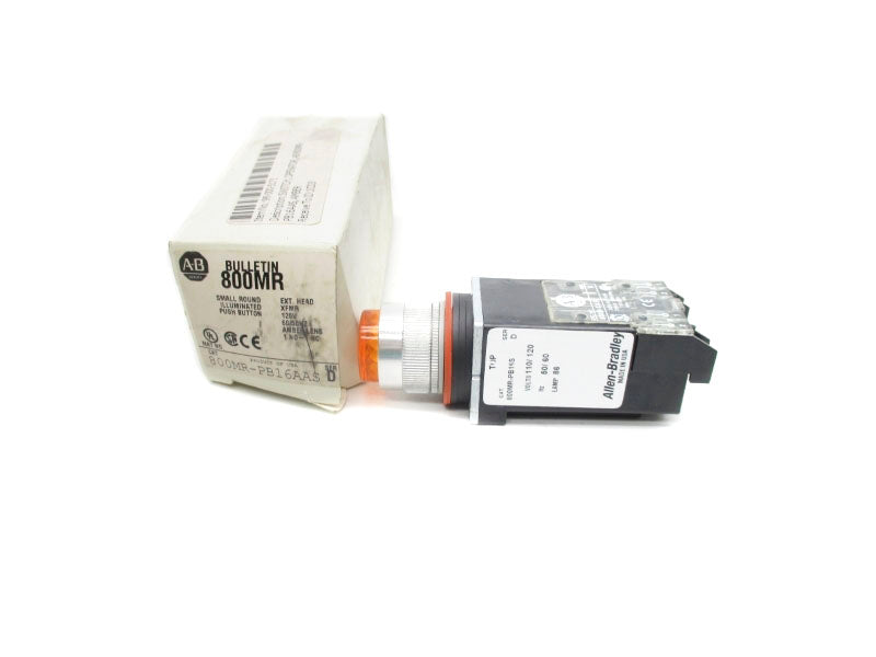 ALLEN BRADLEY 800MR-PB16AAS SER. D 120V (WH) NSMP