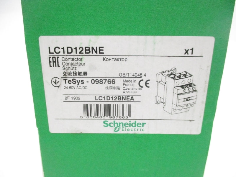 SCHNEIDER ELECTRIC LC1D12BNE 24-60VAC/DC 25A NSMP