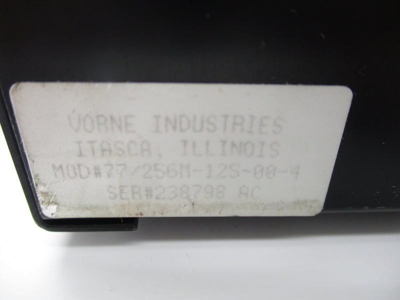 VORNE INDUSTRIES 77/256M-12S-00-4 UNMP