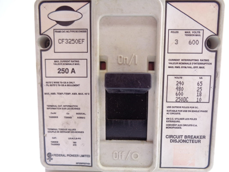 FEDERAL PIONEER CF3250EF 600V 225A UNMP
