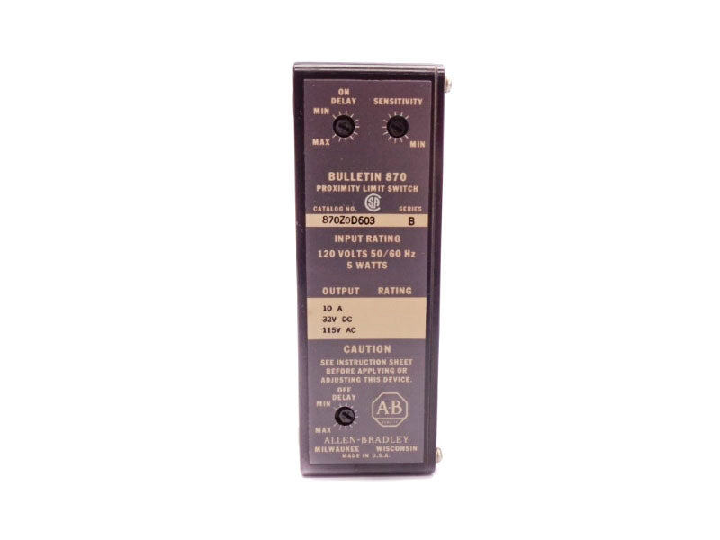 ALLEN BRADLEY 870Z0D603 SER. B 120V 10A NSNP
