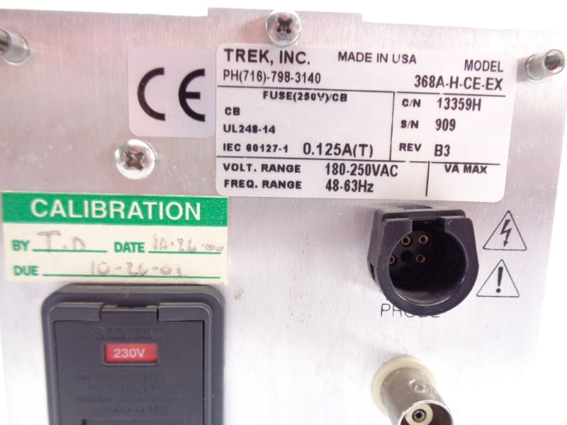 TREK 368A-H-CE-EX 180-250VAC REV. B3 UNMP