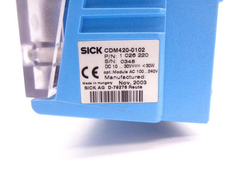 SICK CDM420-0102 1026220 100-240VAC 0.3A NSMP
