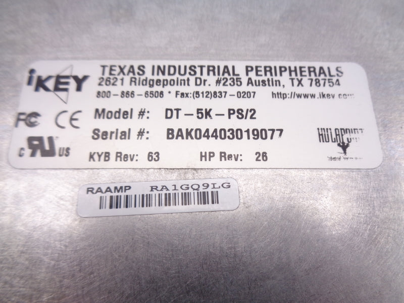 TEXAS INDUSTRIAL DT-5K-PS/2 UNMP