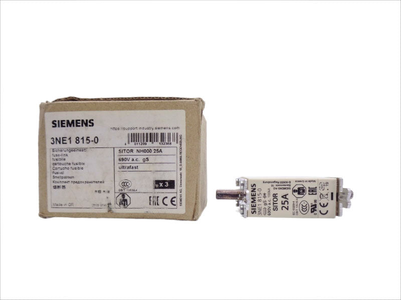 SIEMENS 3NE1815-0 690VAC 25A (PKG OF 3) NSMP