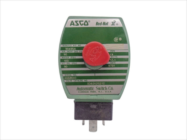 ASCO SD8262G212 120V 100PSI 1/4" UNMP