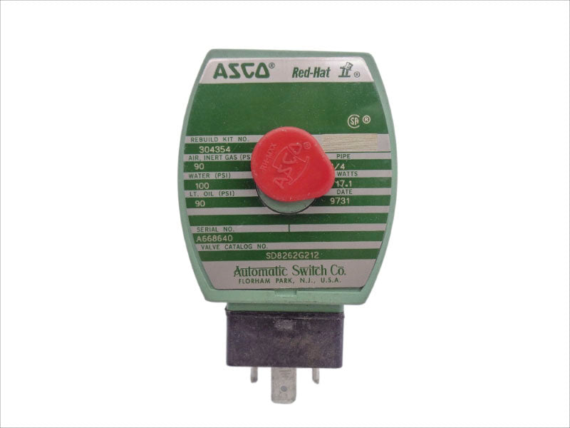 ASCO SD8262G212 120V 100PSI 1/4" UNMP