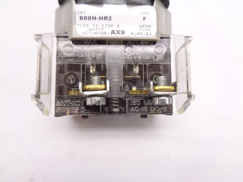 ALLEN BRADLEY 800H-HR2D1 SER. F (WH) NSMP