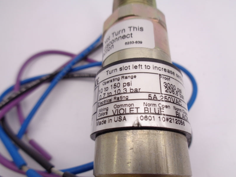 UNITED ELECTRIC 10-C11 250VAC 5A 10-150PSI NSNP