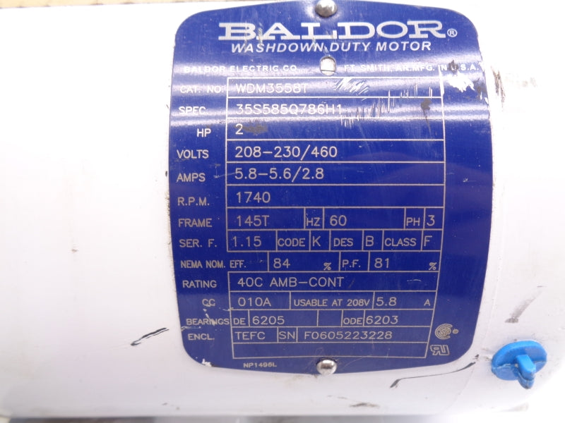 BALDOR WDM3558T (AS PICTURED) NSNP