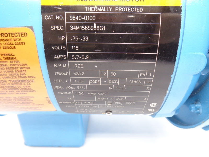 THRUSH 2GTBS 115VAC 5.7-5.9A (AS PICTURED) NSNP