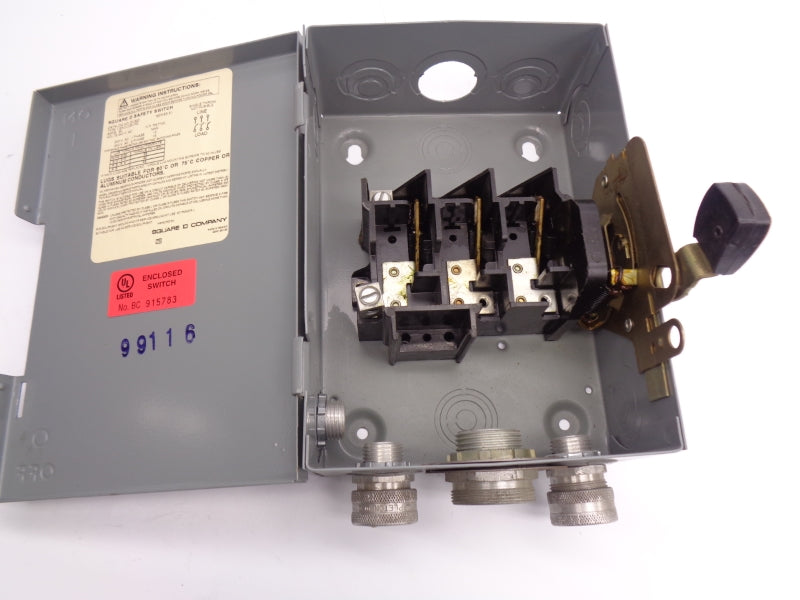 SQUARE D DU322 SER. E1 240VAC 60A UNMP