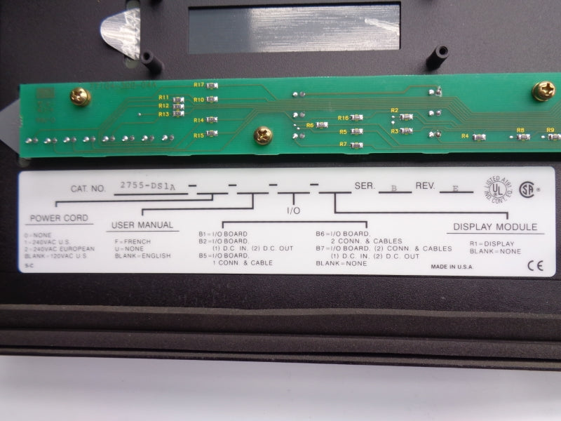 ALLEN BRADLEY 2755-DS1A SER. B 240VAC UNMP