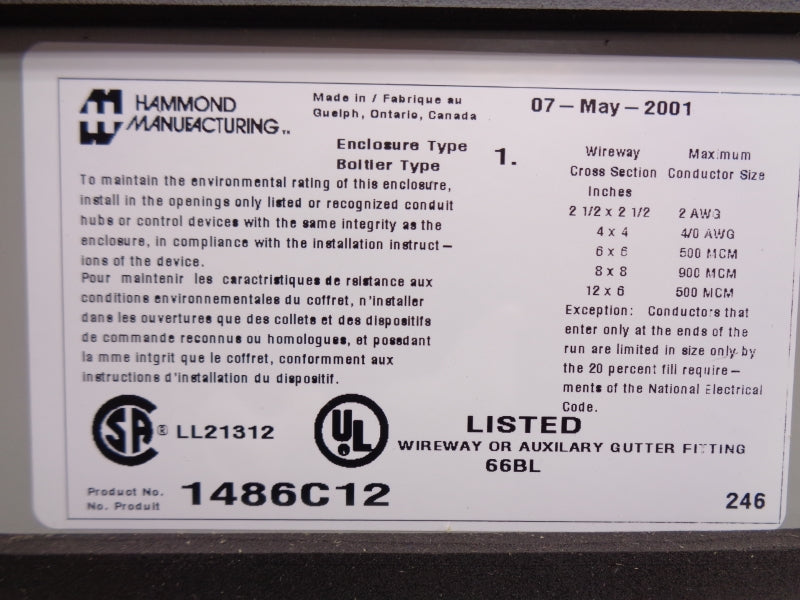 HAMMOND 1486C12 NSNP