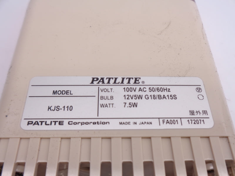 PATLITE KJS-110 100VAC NSNP