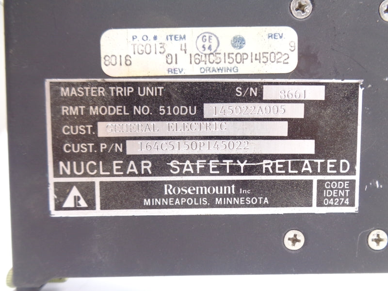 ROSEMOUNT 510DU145022A005 0-60" UNMP