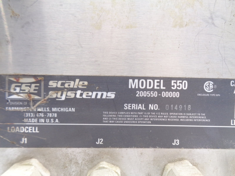 GSE 200550-00000 550 115VAC 0.5A UNMP