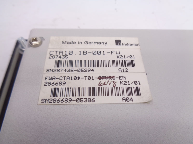 INDRAMAT CTA10.1B-001-FW FWA-CTA10-T01-07VRS-EN NSNP