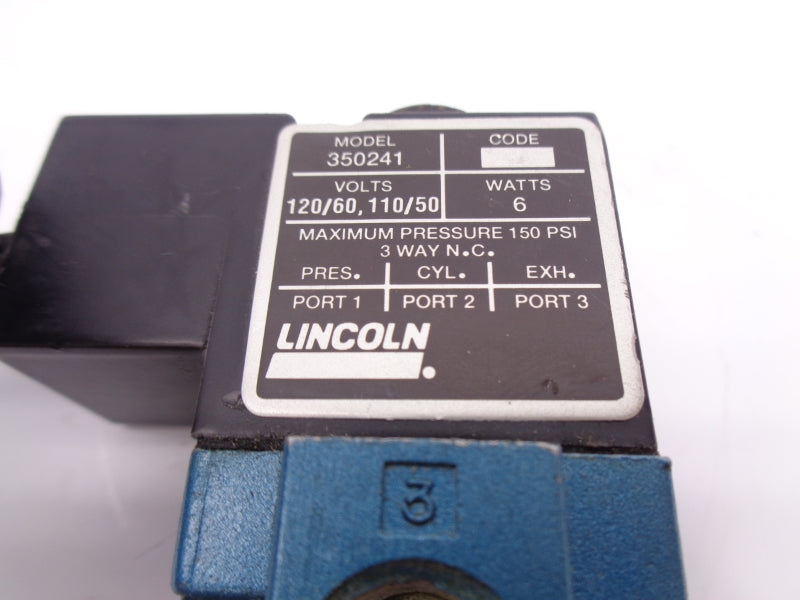 LINCOLN 350241 110/120V 150PSI UNMP