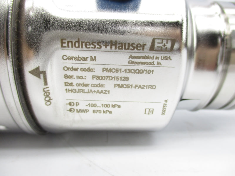 ENDRESS+HAUSER PMC51-13QQ0/101 F/W 01.00.01 11.5-30VDC NSMP