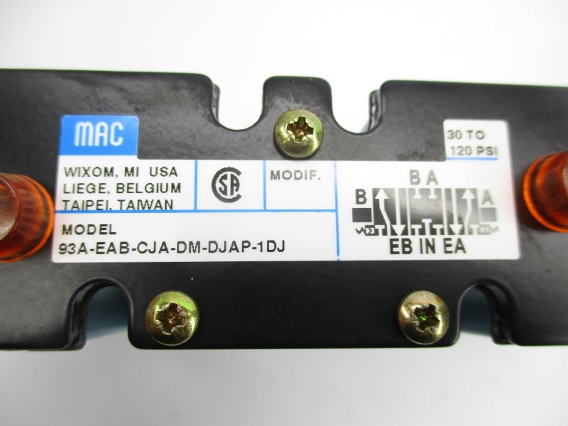 MAC 93A-EAB-CJA-DM-DJAP-1DJ 120V 30-120PSI NSMP