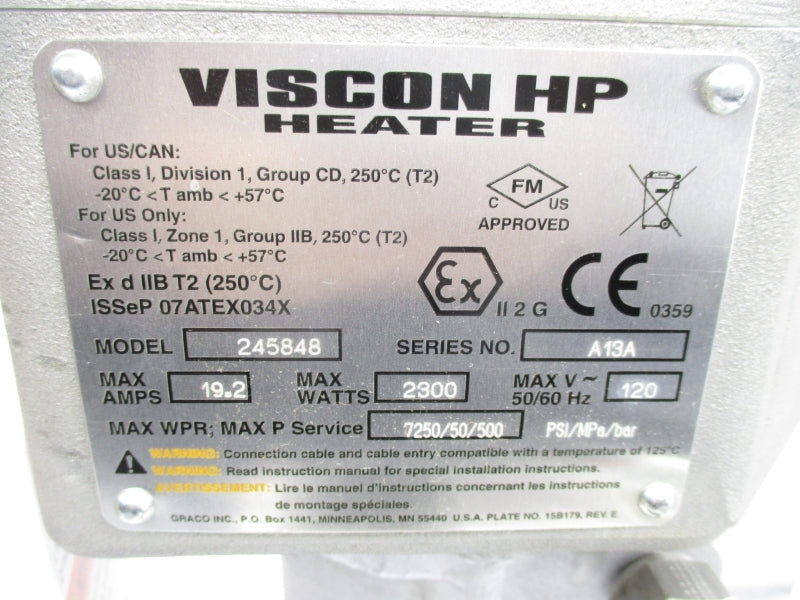 GRACO 245848 120V 19.2A NSMP