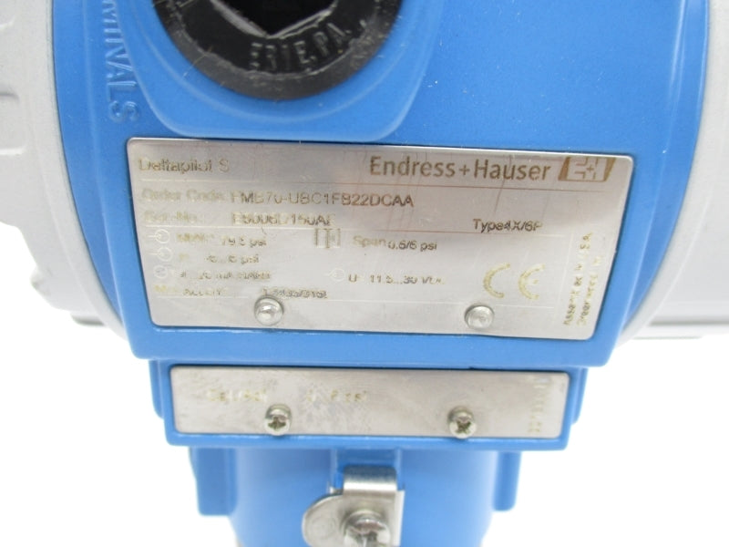 ENDRESS+HAUSER FMB70-UBC1FB22DCAA 71008645 11.5-30VDC 0-6PSI NSMP