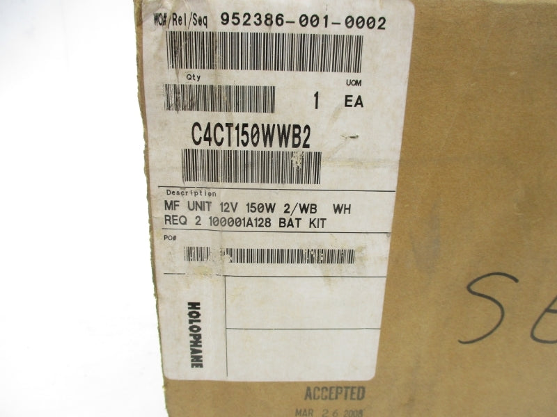 HOLOPHANE C4CT150WWB2 12V NSFS