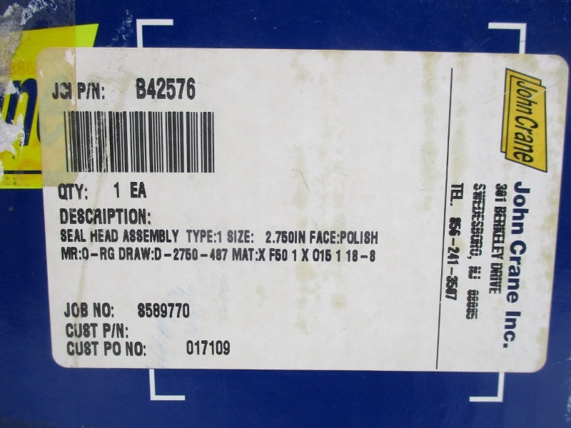 JOHN CRANE B42576 2.75" NSMP