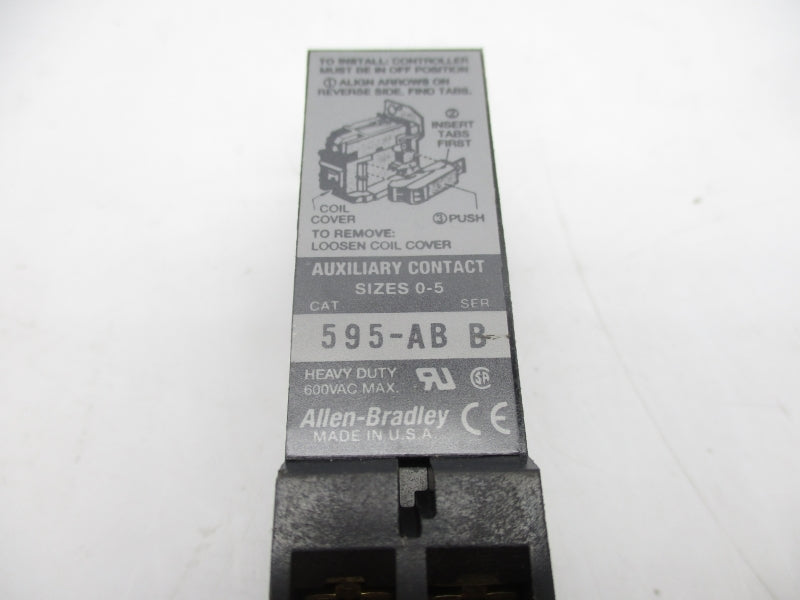 ALLEN BRADLEY 595-AB SER. B 600VAC (BK/GD) NSMP