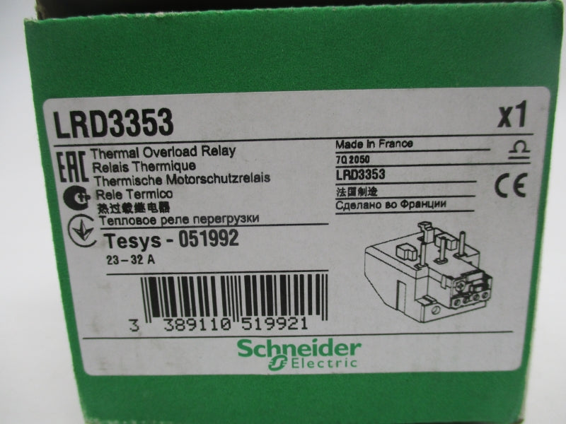 SCHNEIDER ELECTRIC LRD3353 600V 23-32A NSMP