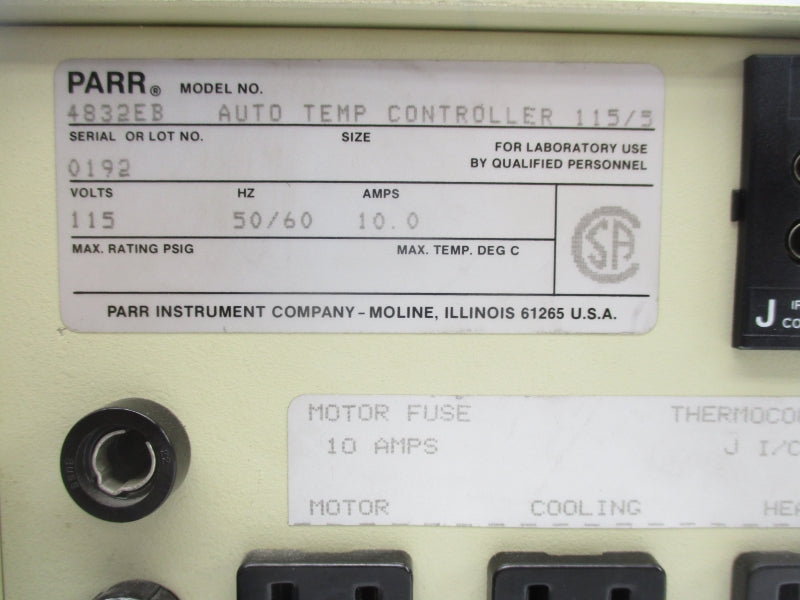 PARR 4832EB 115V 10A UNMP