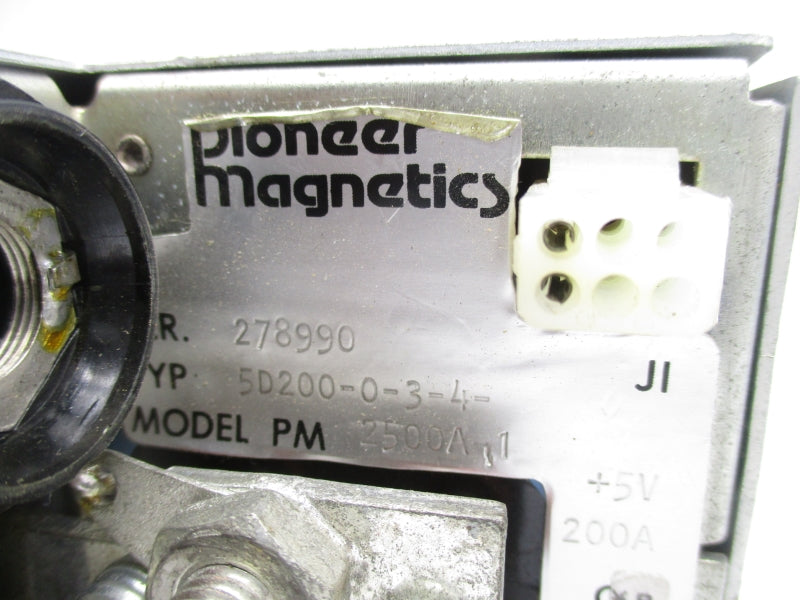 PIONEER MAGNETICS PM2500A-1 5D200-0-3-4 115VAC 16A UNMP