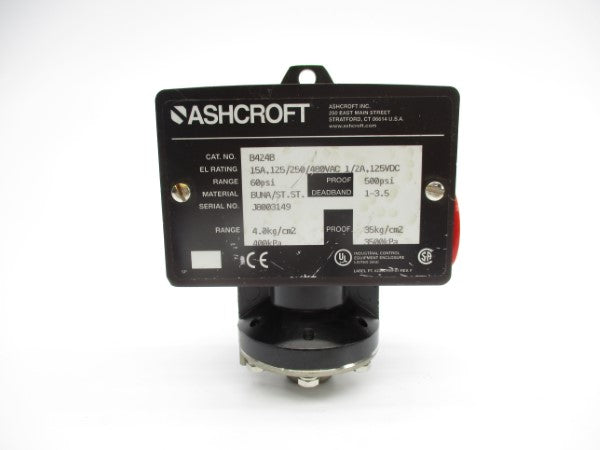 ASHCROFT B424B 480VAC 15A 500PSI NSNP